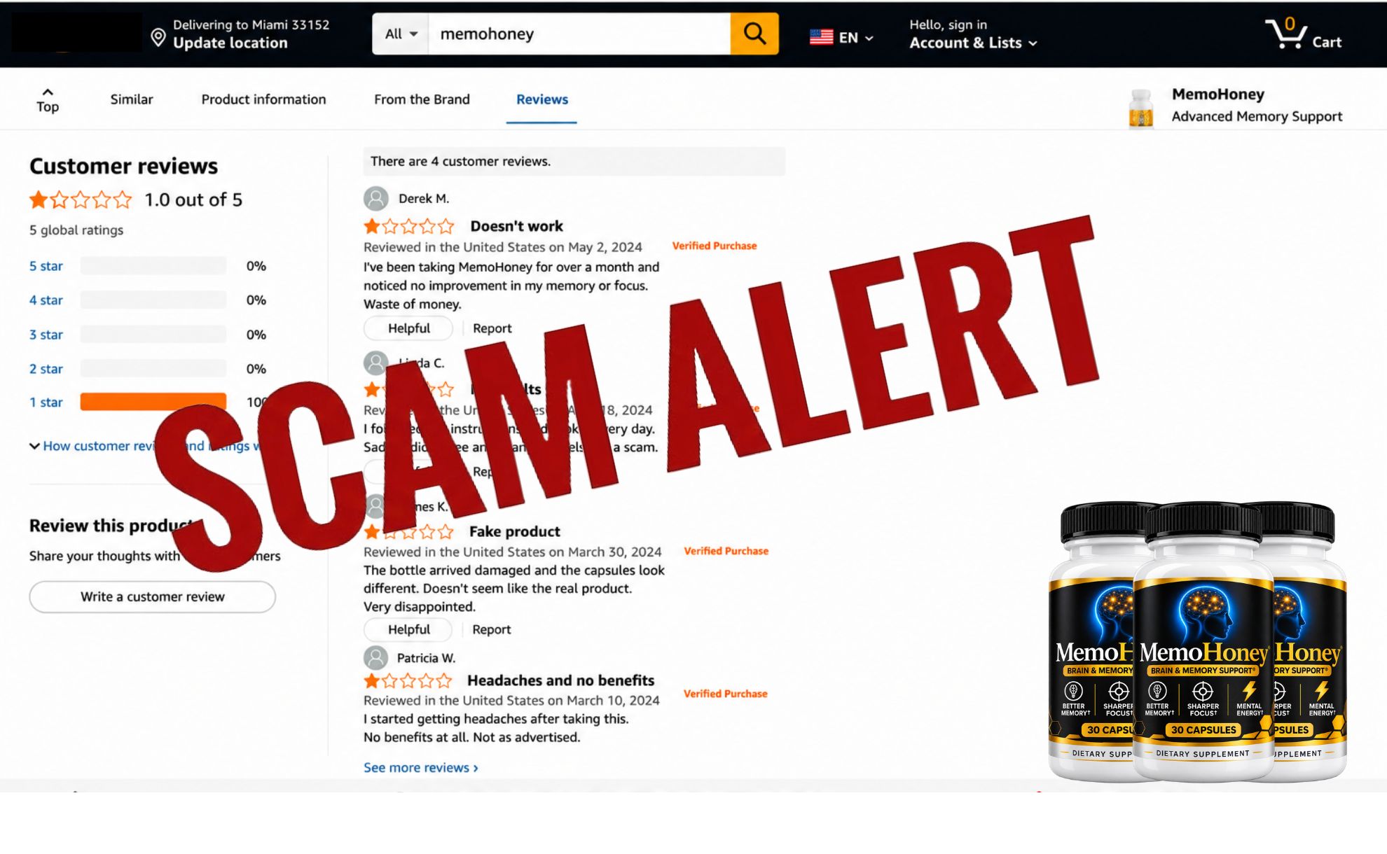MemoHoney Complaints and Negative Reviews
